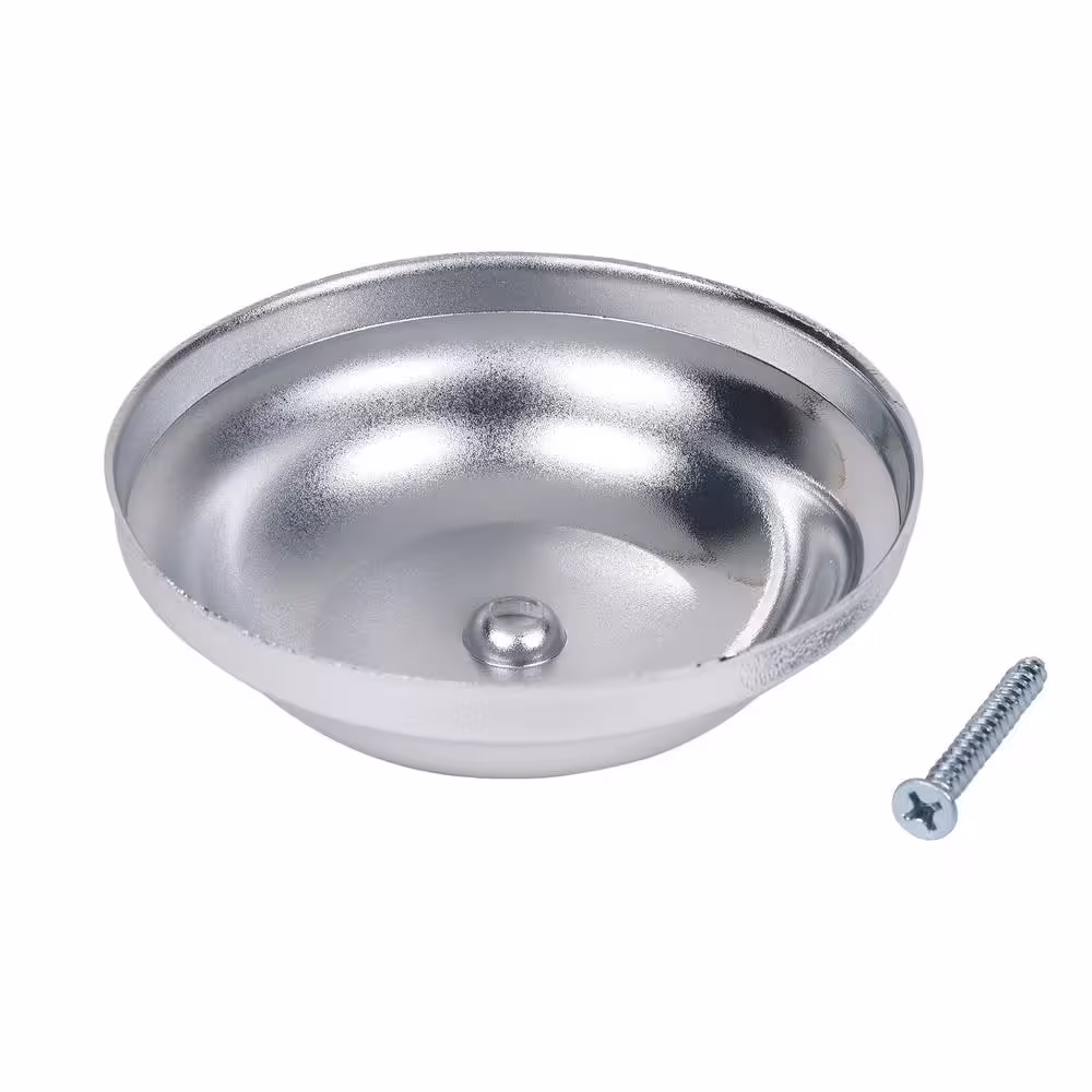 Oatey 5 in. Plastic Bell Cleanout Cover Plate in Chrome