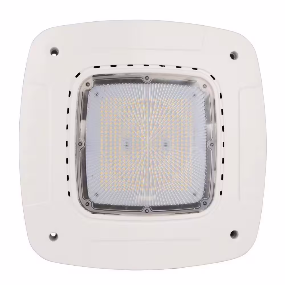 Innoled 500-Watt Equivalent Integrated LED White Canopy Light Gas Station, 5000K