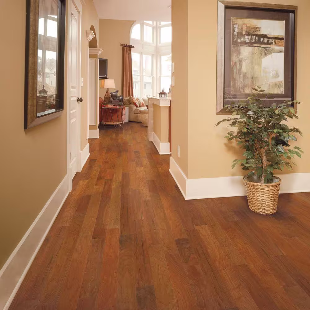 HOMELEGEND Fremont Walnut 3/8 in. T x 5 in. W Hand Scraped Engineered Hardwood Flooring (26.3 sqft/case)