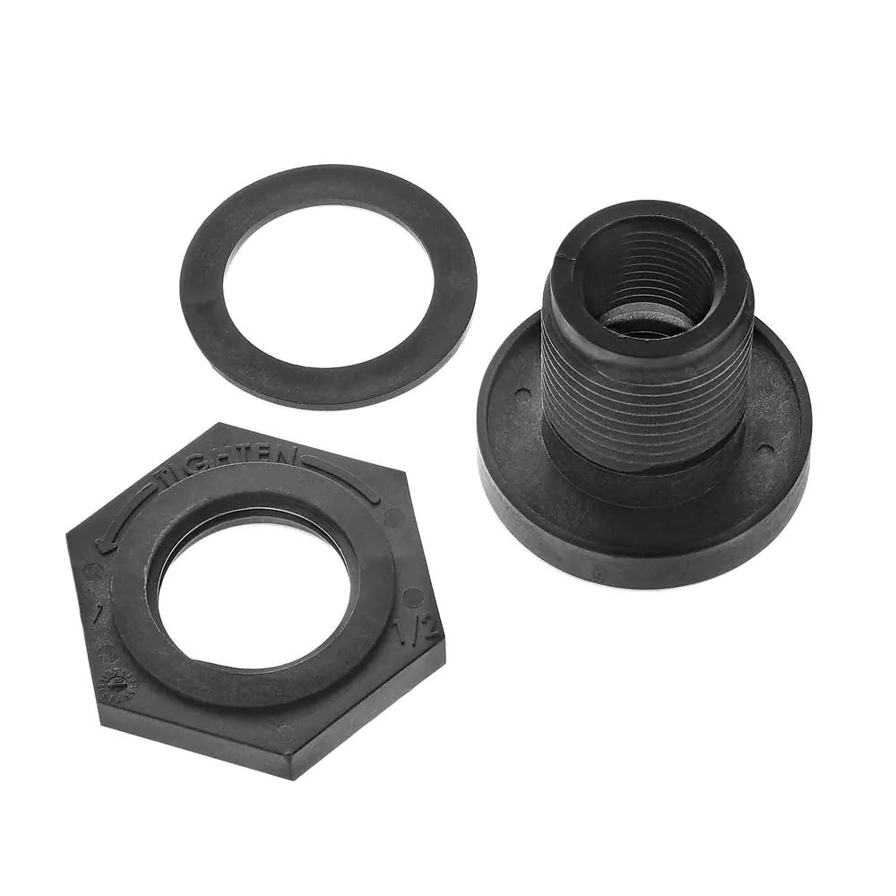 Everbilt 1/2 in. Polyoxymethylene Bulkhead Union With Washer Fitting