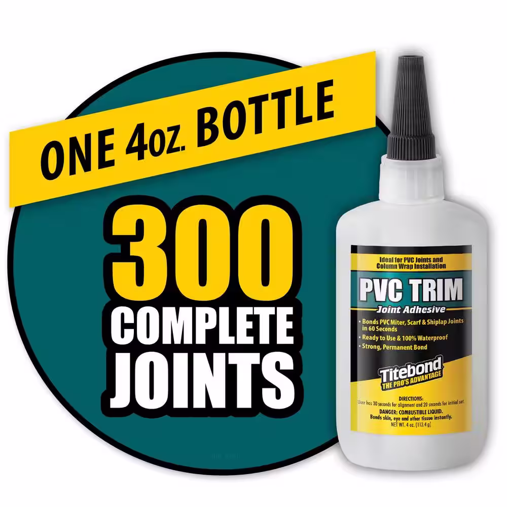 Titebond 4 oz. PVC Trim Joint Adhesive (10-Pack)