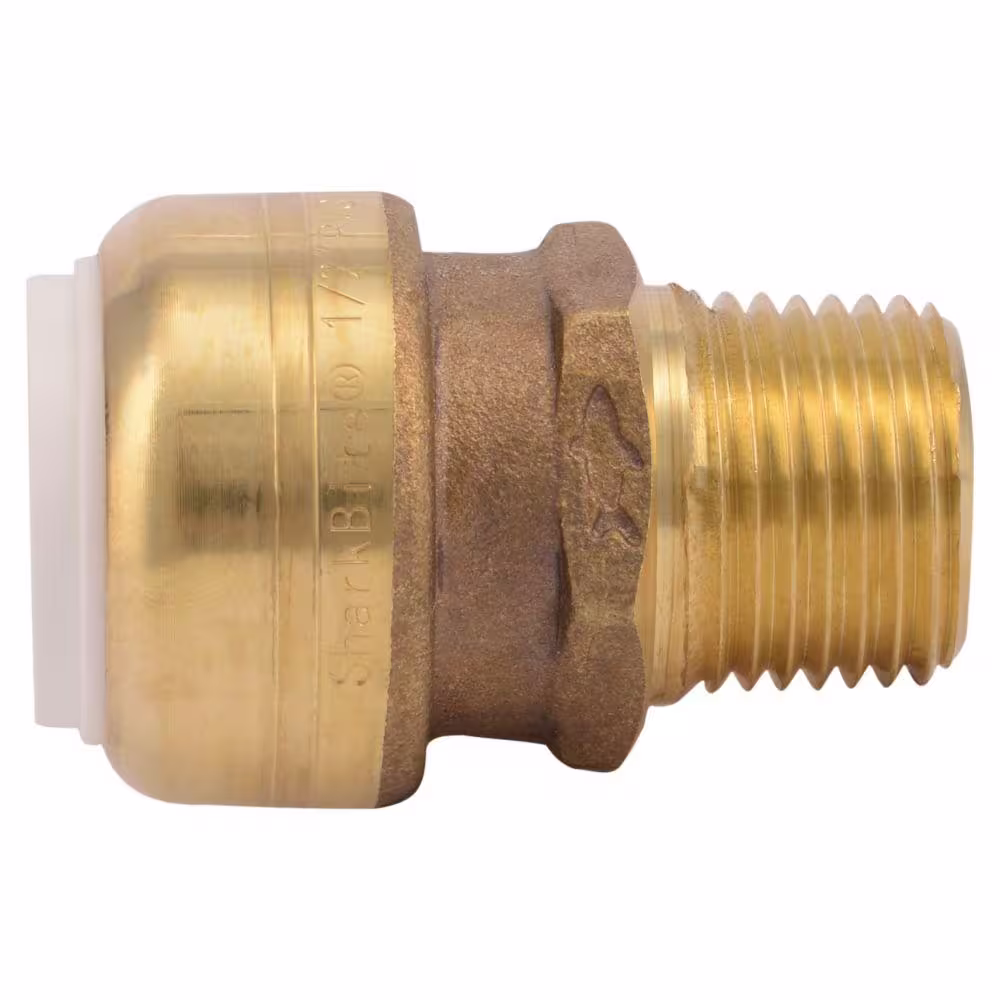 SharkBite 1/2 in. Push-to-Connect PVC IPS x 1/2 in. MIP Brass Adapter Fitting