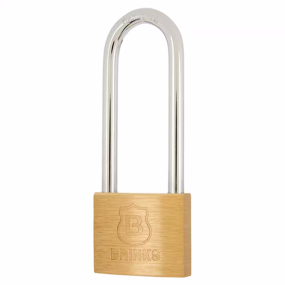 Brinks 1-9/16 in. (40 mm) Solid Brass Keyed Lock with 2 in. Shackle (4-Pack)