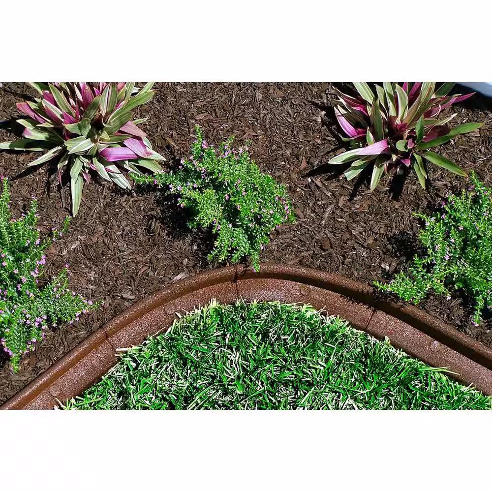 Vigoro EcoBorder 4 ft. Grey Rubber Landscape Edging (48-Count/Pallet)