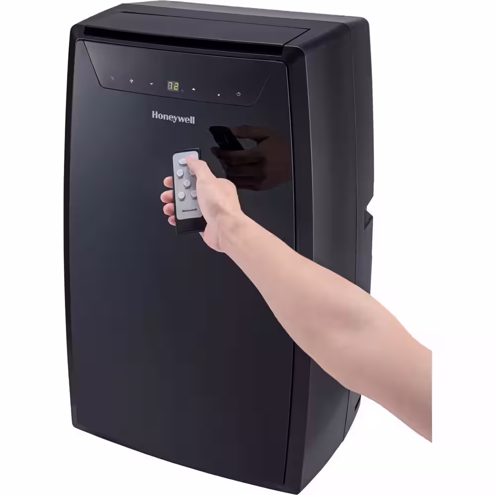 Honeywell 14000 BTU (10,000 BTU DOE) Portable Air Conditioner with Dehumidifier in Black
