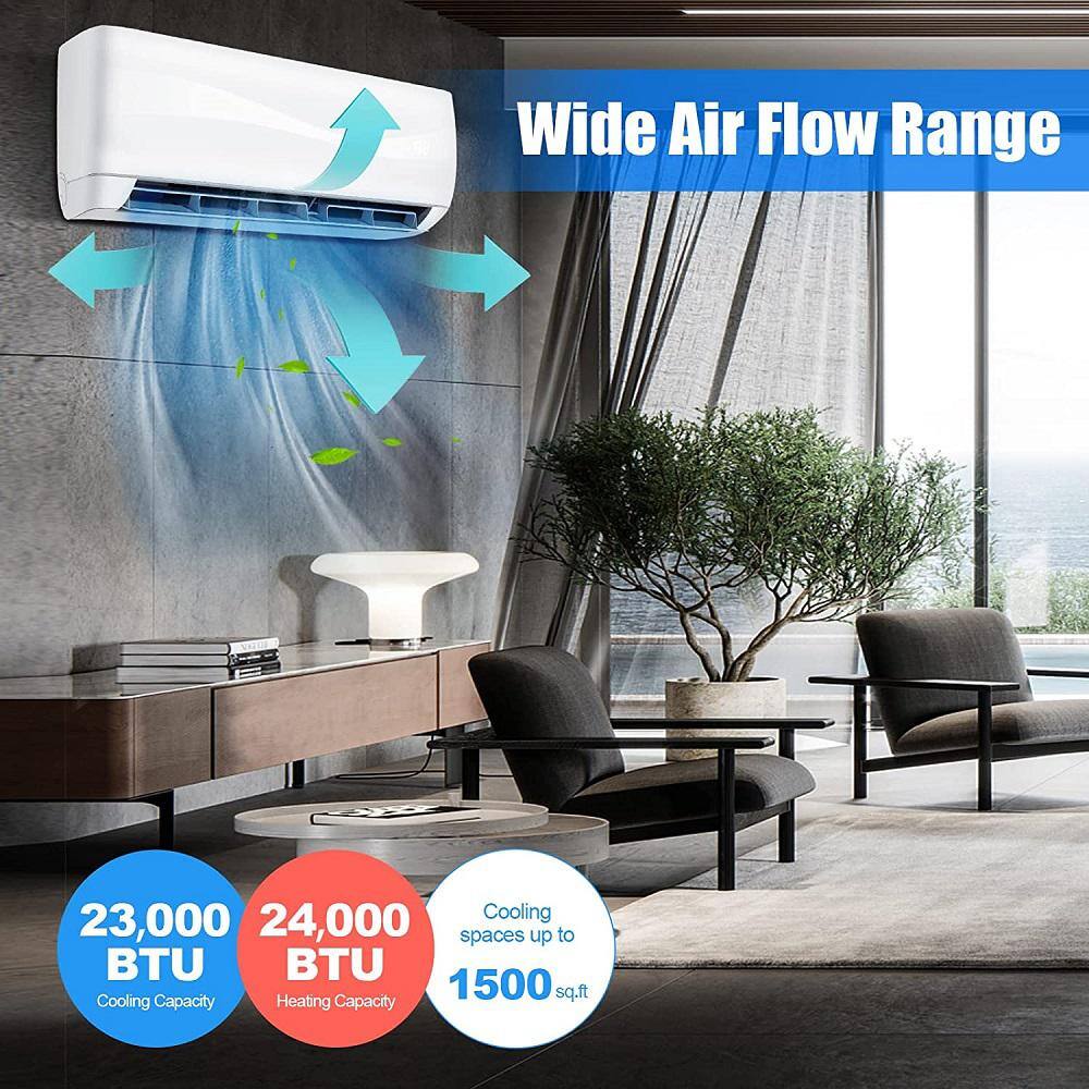 Gymax 18000 BTU Split Air Conditioner Inverter Air Conditioner with 5 Operation Modes
