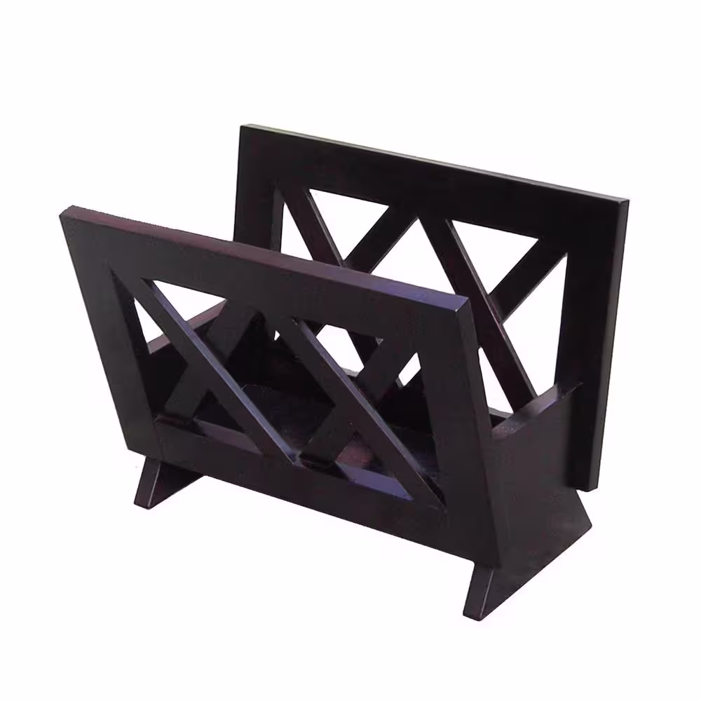 Homecraft Furniture Home Craft Black Contemporary Magazine Rack
