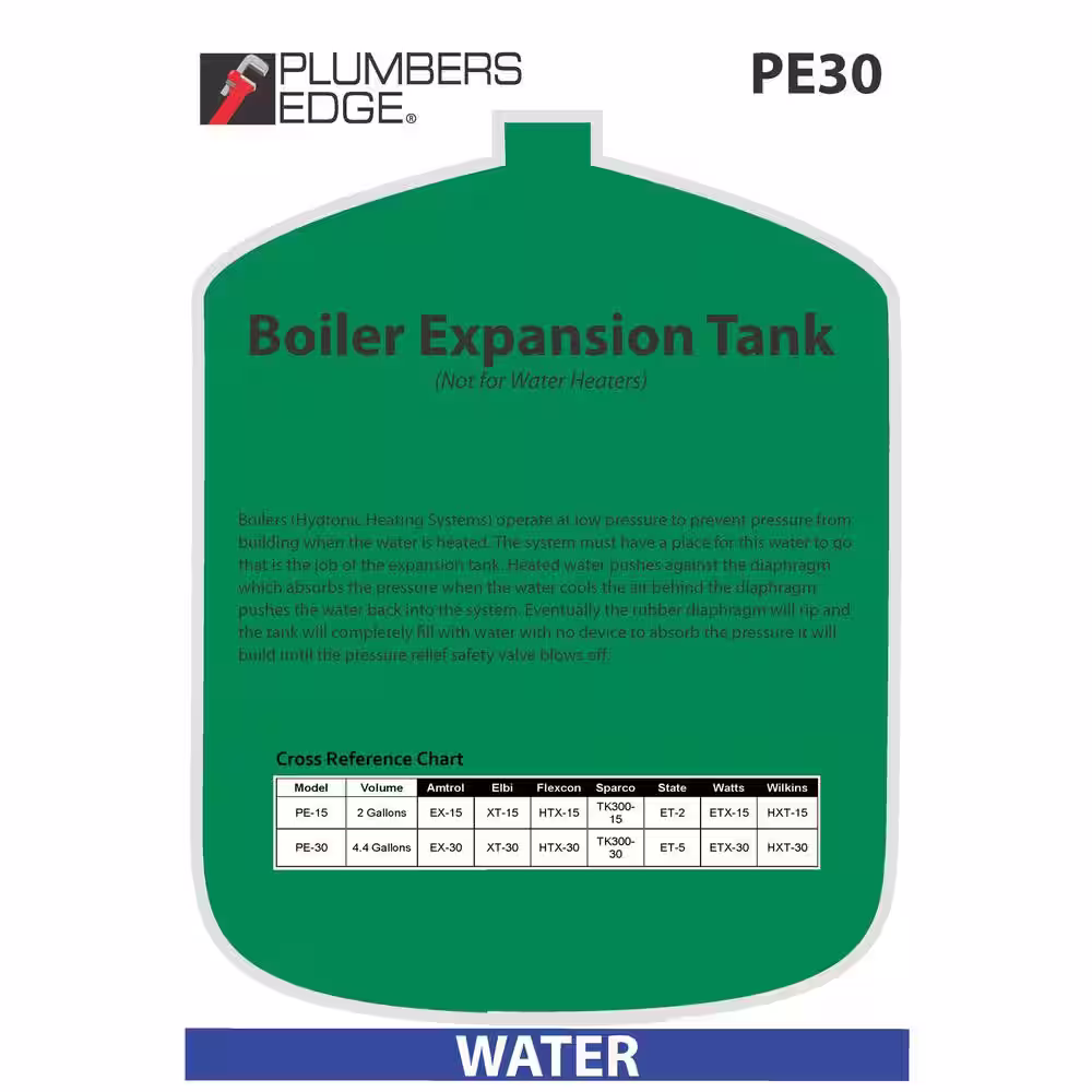 None Plumbers Edge 30 Expansion Tank