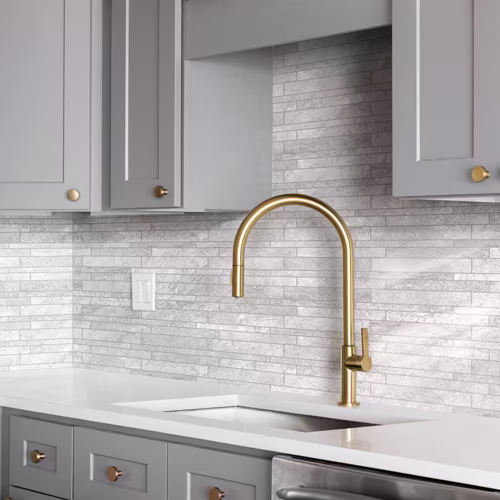 Corso Italia Alpe Graphite 12 in. x 12 in. Porcelain Mosaic Tile (9.70 sq. ft./Case)