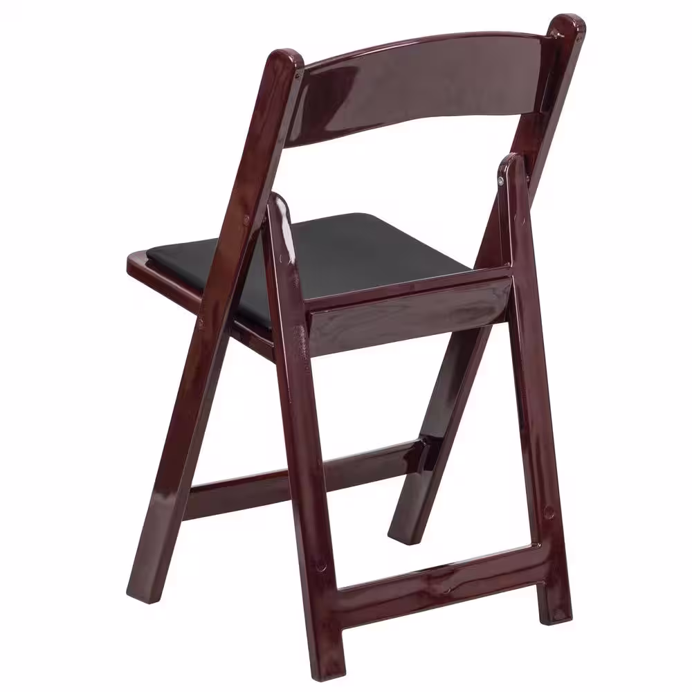 Carnegy Avenue Red Mahogany Resin Folding Chair (Set of 4)