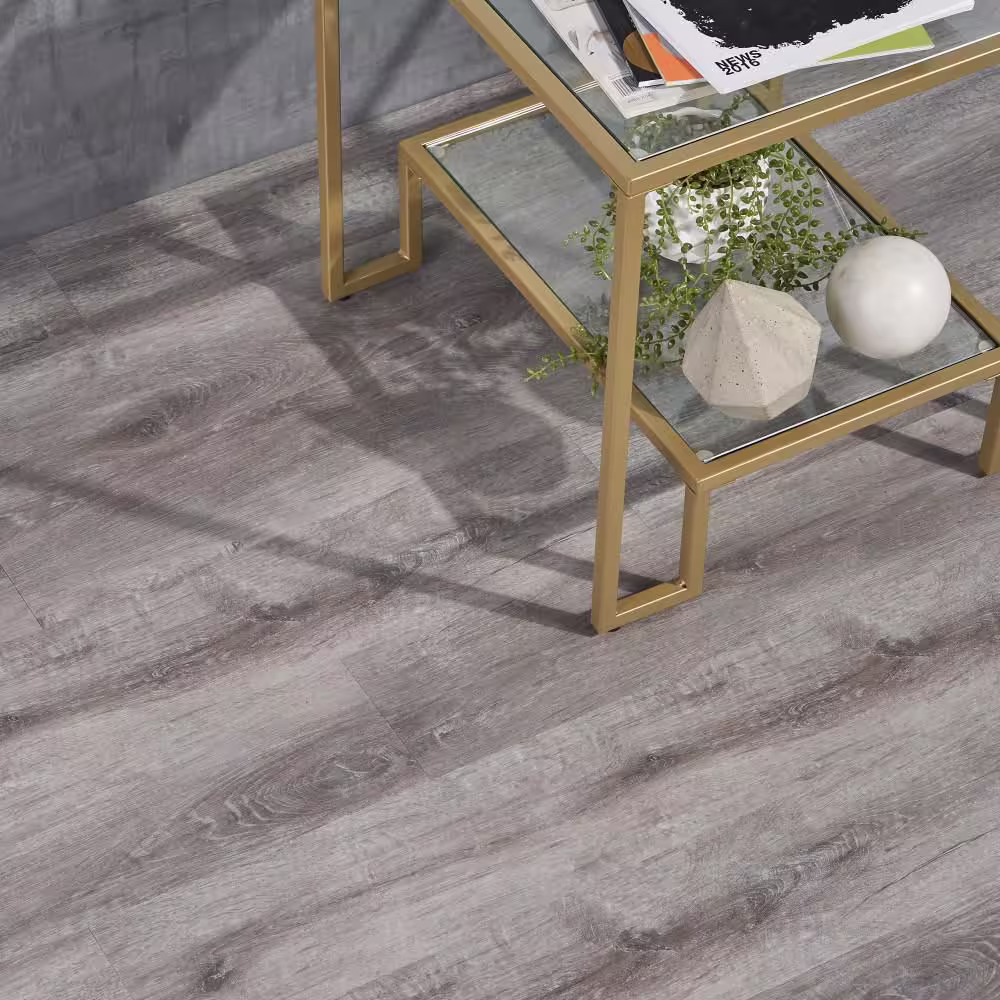 Ivy Hill Tile Lexington Ash 28MIL x 6 in. W x 48 in. L Glue Down Waterproof Luxury Vinyl Plank Flooring (20 sqft/case)