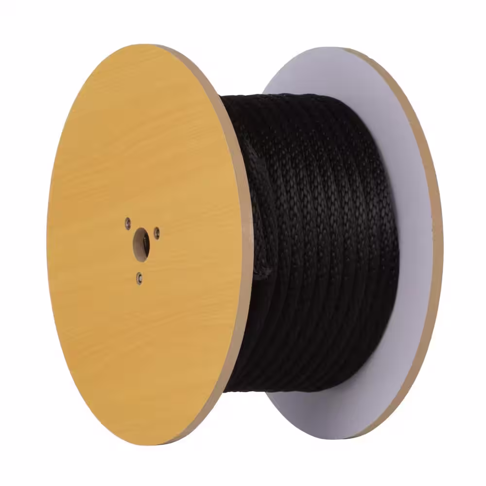 Everbilt 5/8 in. x 200 ft. Polypropylene Solid Braid Rope, Black