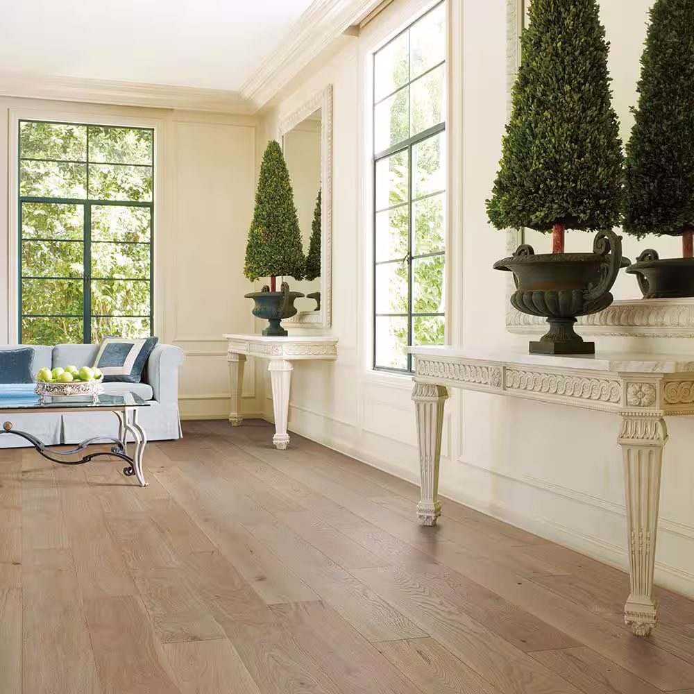 Malibu Wide Plank Crown French Oak 1/2 in. T x 7.5 in. W Water Resistant Wire Brushed Engineered Hardwood Flooring (1398.6 sq. ft./pallet)