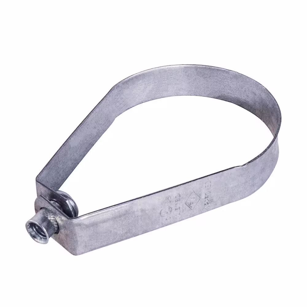 The Plumber's Choice 1/2 in. Swivel Loop Hanger for Vertical Pipe Support, Galvanized Steel