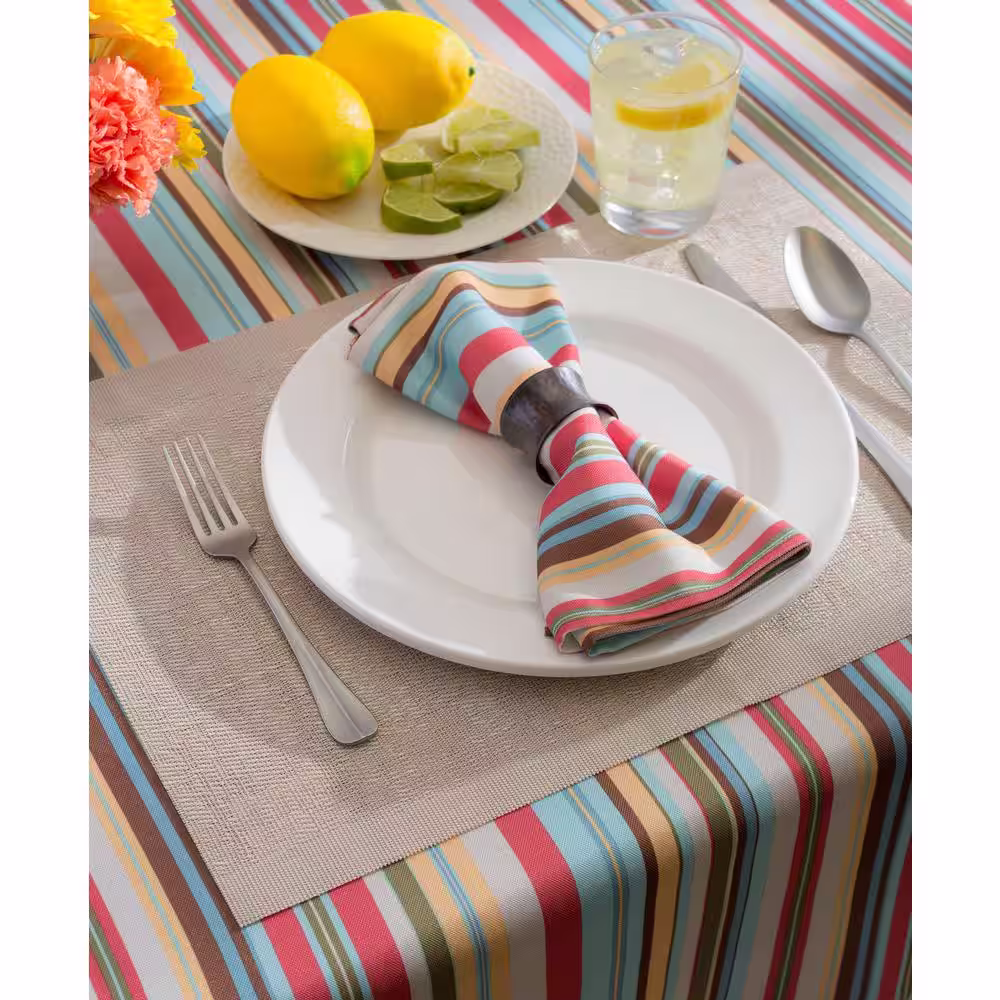 DII Outdoor 60 in. x 120 in. Polyester with Zipper Tablecloth