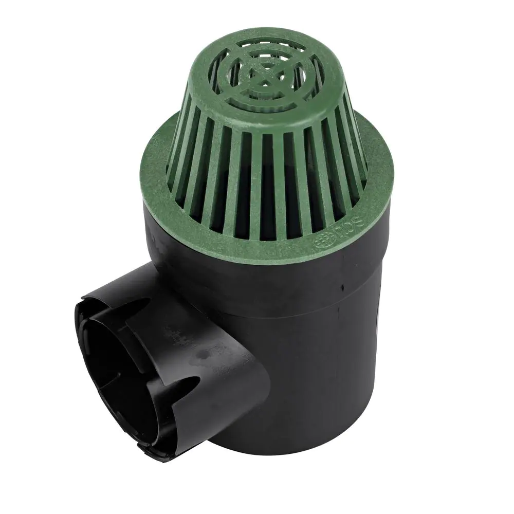 NDS 6 in. Plastic Round Atrium Drainage Grate in Green