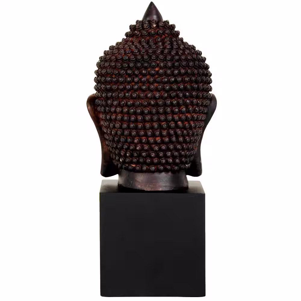 Oriental Furniture 10 in. Thai Buddha Head Decorative Statue