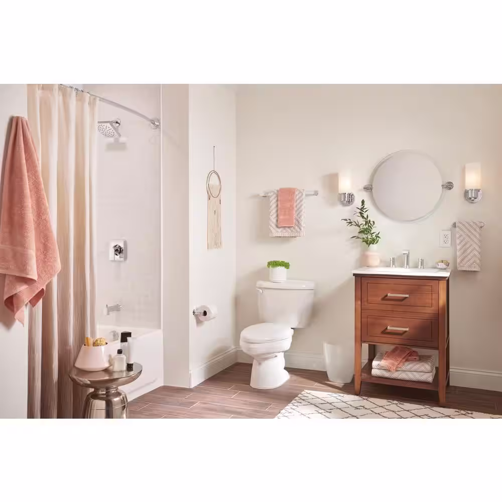 MOEN Genta 3-Piece Bath Hardware Set with 24 in. Towel Bar, Hand Towel Bar, and Toilet Paper Holder in Chrome