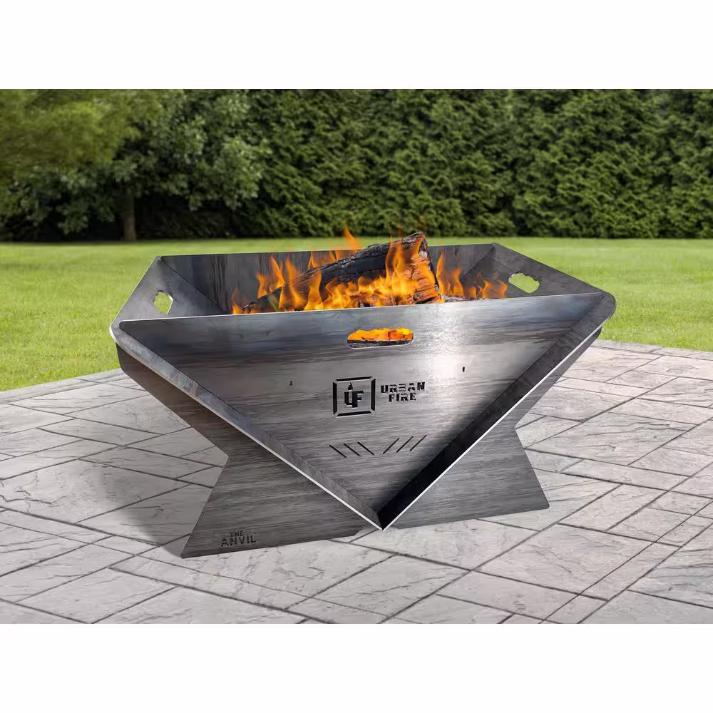 None Anvil 18 in. H Corten Steel Fire Pit