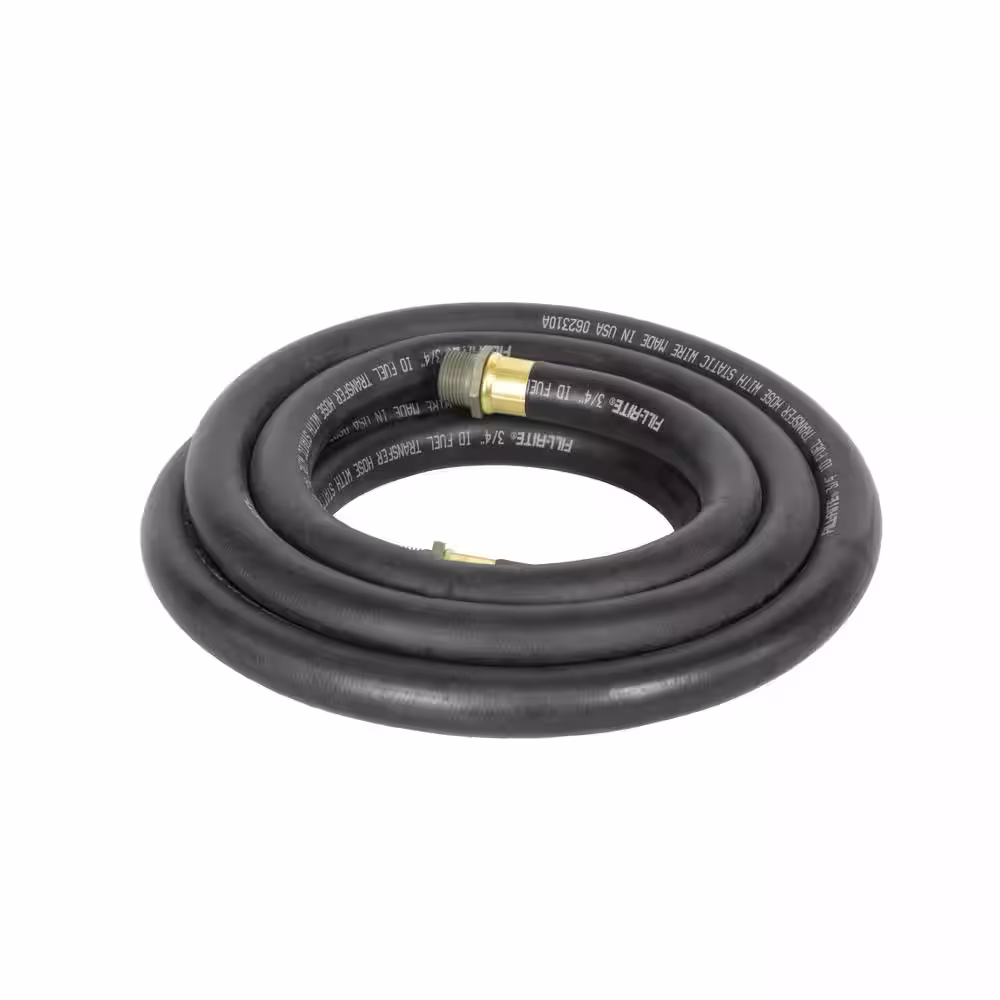 None 12-Volt 1/4 HP DC Fuel Transfer Utility Pump Hose Manual Nozzle and Suction Pipe