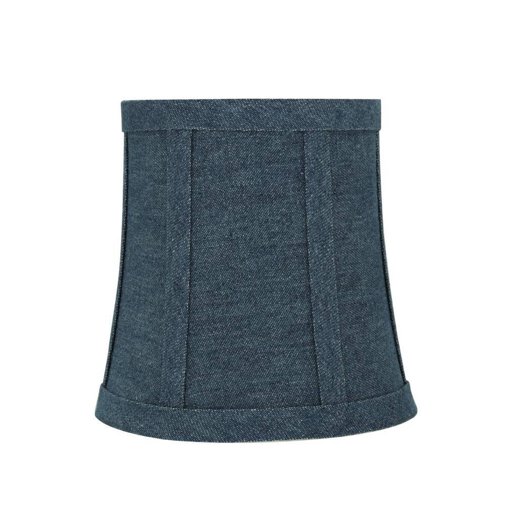 Aspen Creative Corporation 5 in. x 5 in. Washing Blue Bell Lamp Shade (9-Pack)
