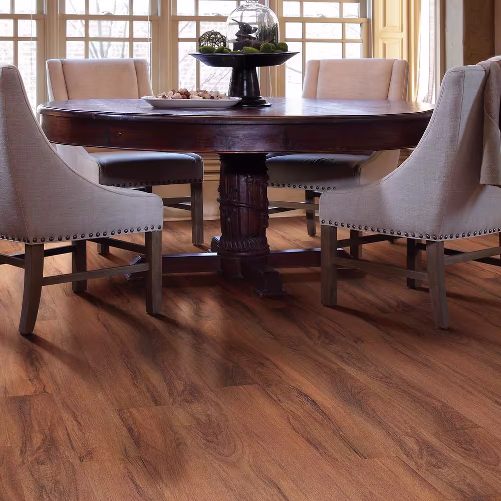Shaw Wisteria Clay 6 MIL x 6 in. W x 48 in. L Adhesive Waterproof Luxury Vinyl Plank Flooring (53.9 sqft/case)