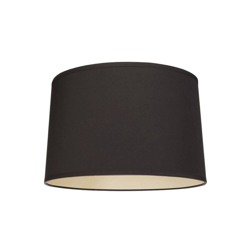 Aspen Creative Corporation 14 in. x 9 in. Black and Gold Inside Hardback Empire Lamp Shade