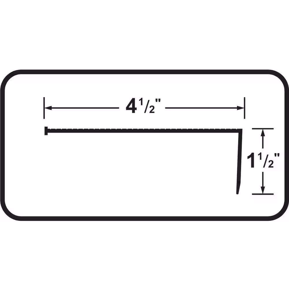 M-D Building Products TH083 4.5 in. x 1.5 in. x 72 in. Bronze Sill Nosing Weatherstrip