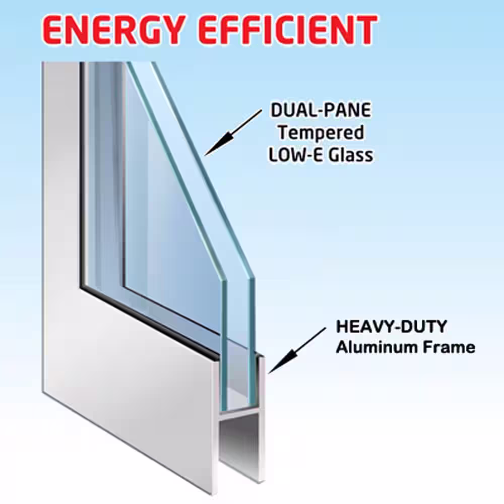 High Tech Pet 12.5 in. x 25 in. Weather and Energy Efficient Pet Door with Magnetic Closure for Extra Tall Height Patio Doors