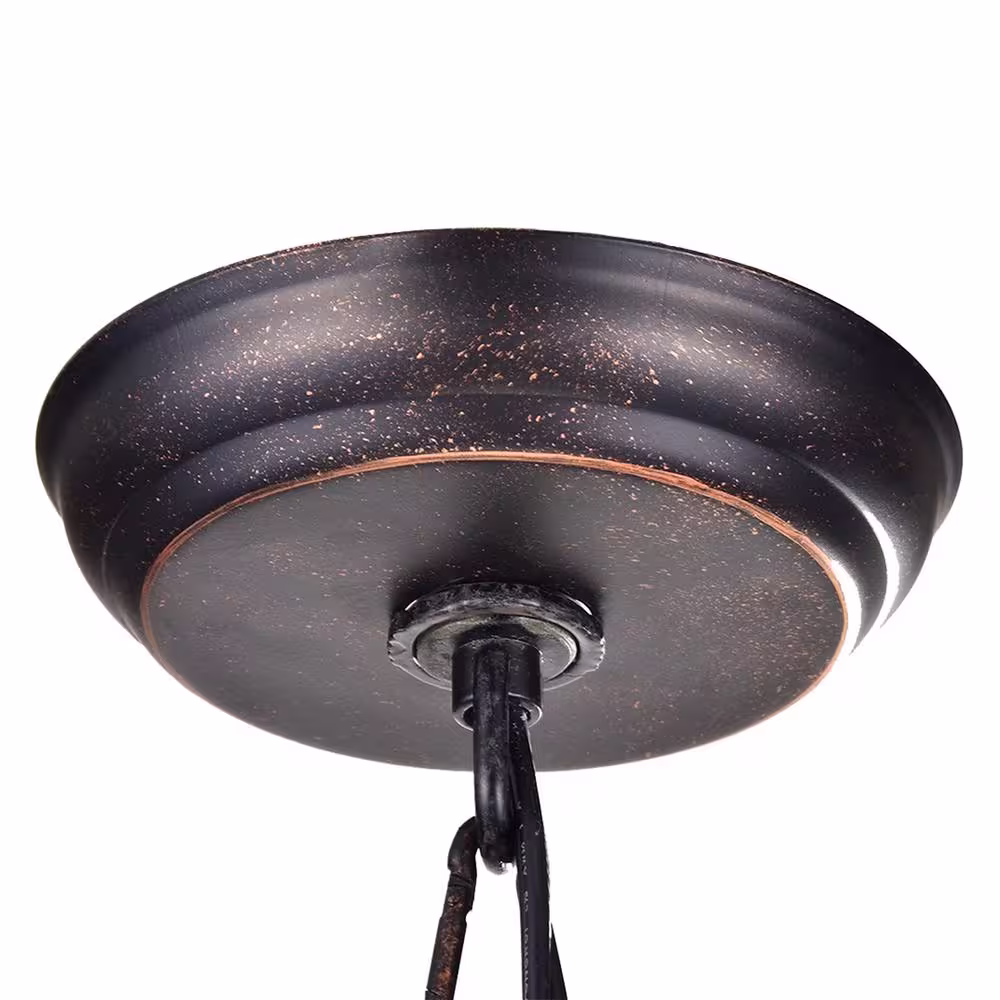 Edvivi Clarus 5-Light Antique Copper 4-Tier Glam Chandelier with Clear Glass Hanging Crystals