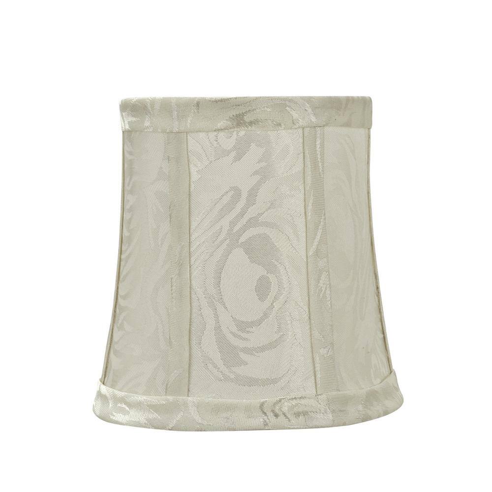 Aspen Creative Corporation 5 in. x 5 in. Off White Bell Lamp Shade (5-Pack)