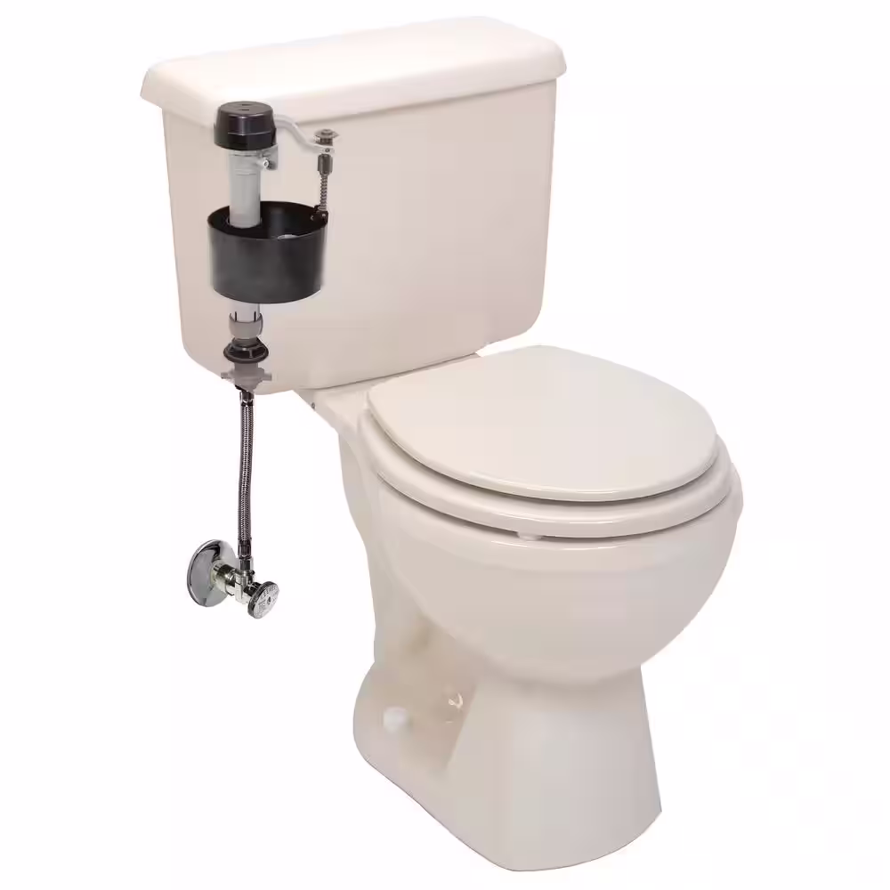 KEENEY Universal Adjustable Anti-Siphon Toilet Fill Valve with Supply Line