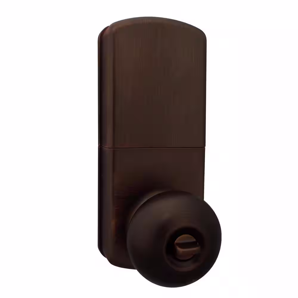 Morning Industry Oil-Rubbed Bronze Touch Pad Electronic Entry Door Knob