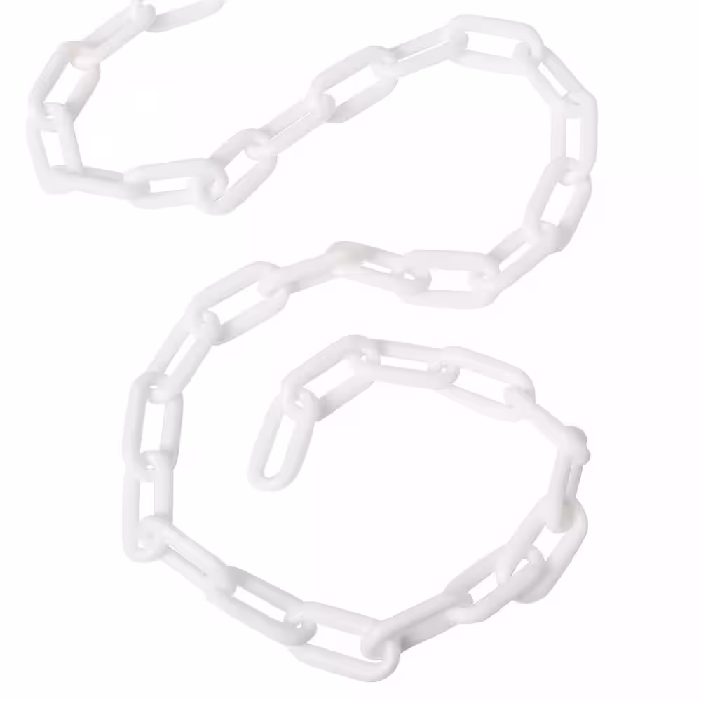 Everbilt #8 x 50 ft. Plastic Chain, White