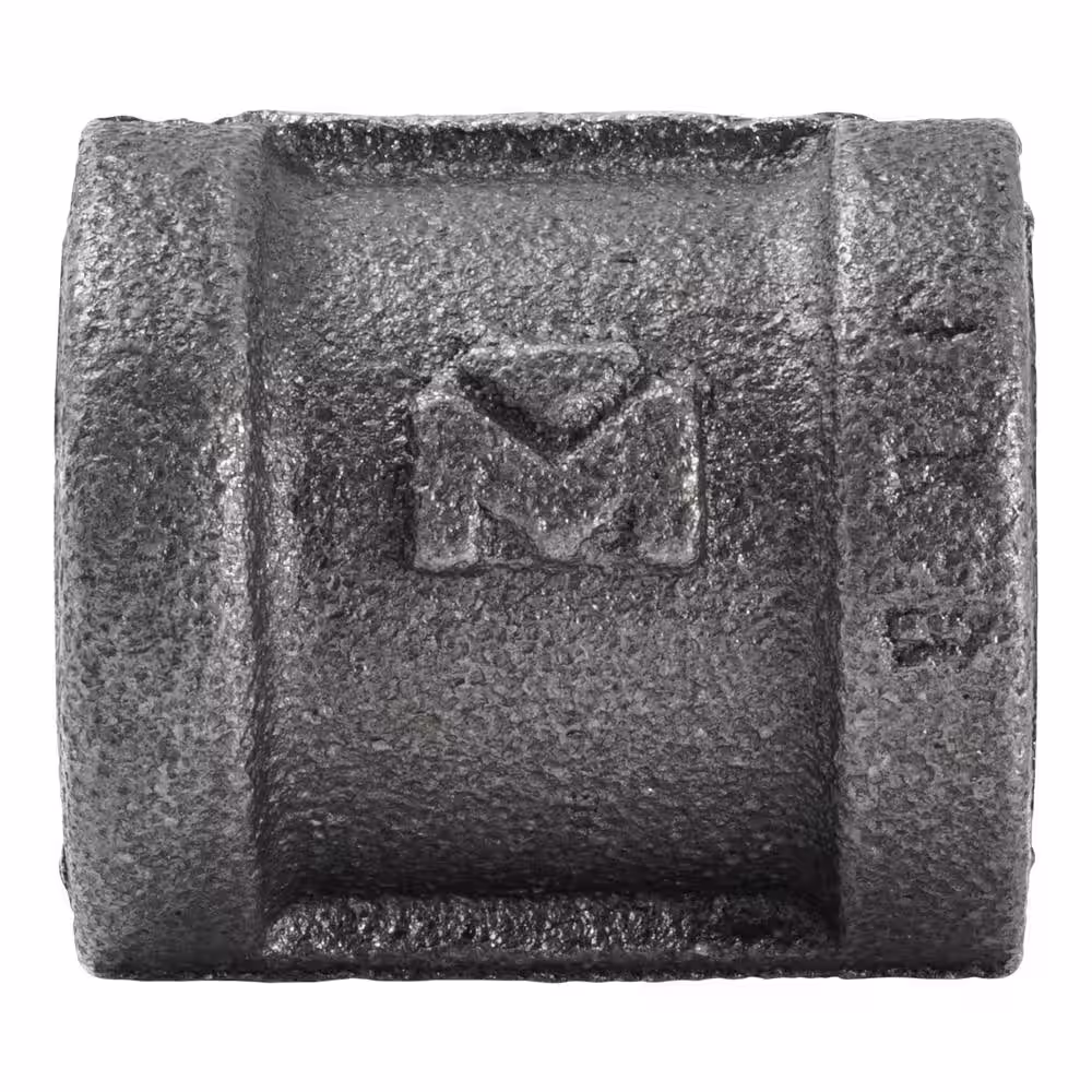 Southland 1/2 in. Black Malleable Iron FPT x FPT Coupling Fitting
