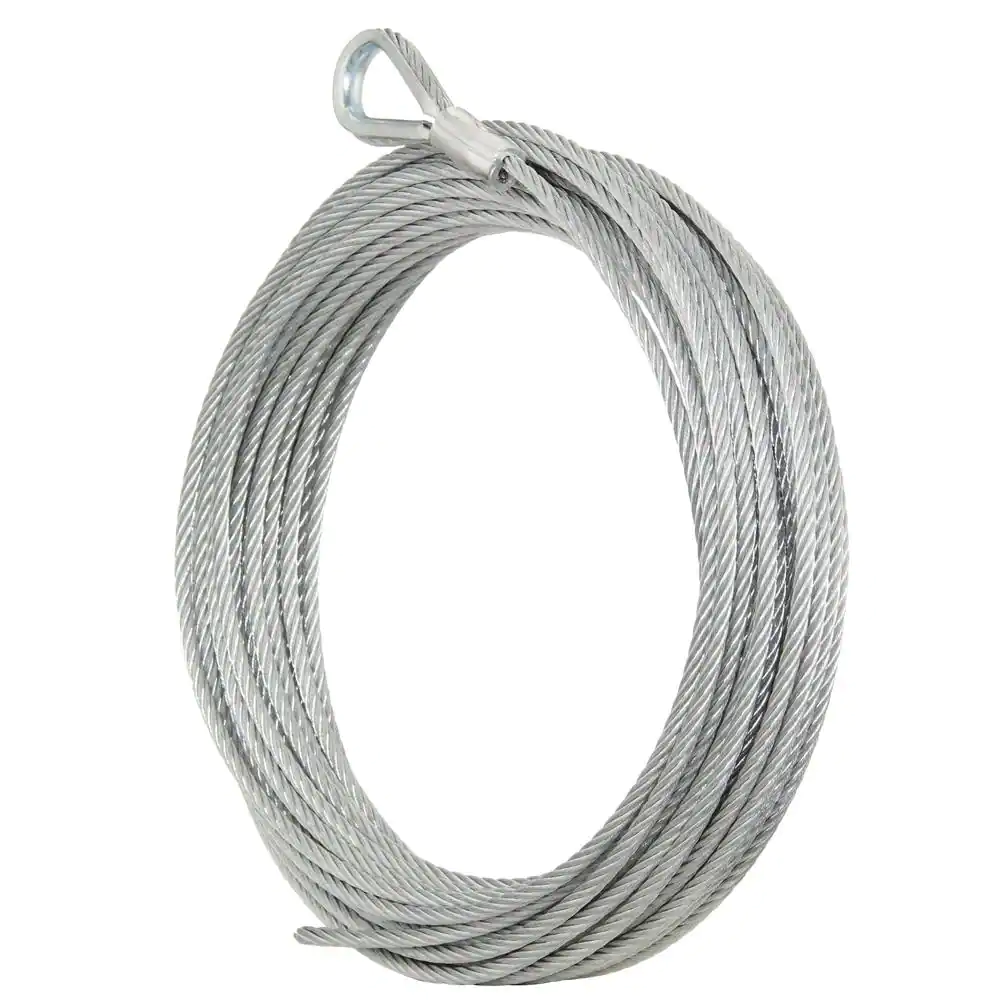 Everbilt 3/16 in. x 50 ft. Galvanized Uncoated Steel Wire Rope