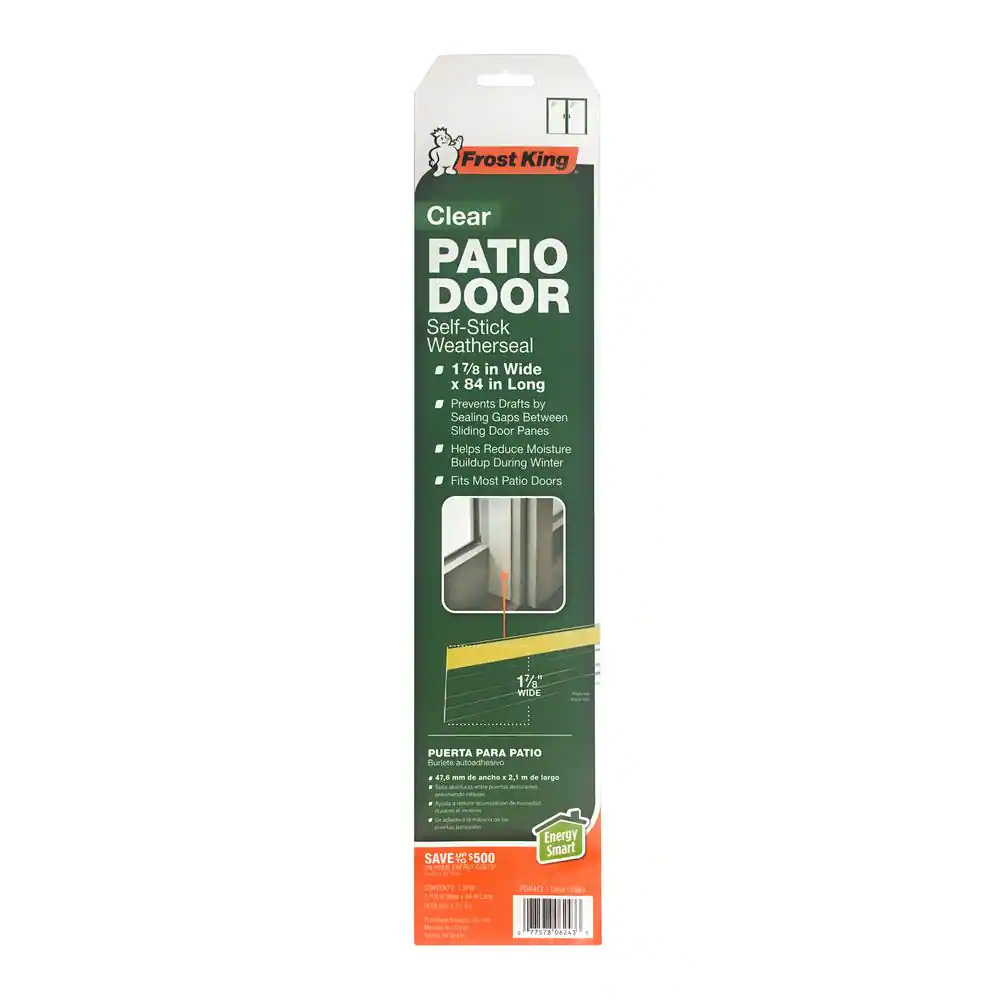 Frost King E/O 84 in. x 1.87 in. Clear Patio Door Weatherstrip