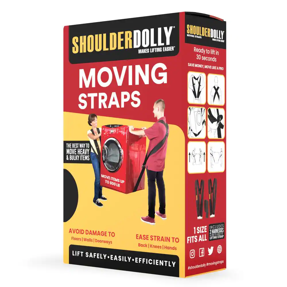 SHOULDER DOLLY ShoulderDolly 12 ft L x 5 in. W Moving Straps for items up to 800 Lb