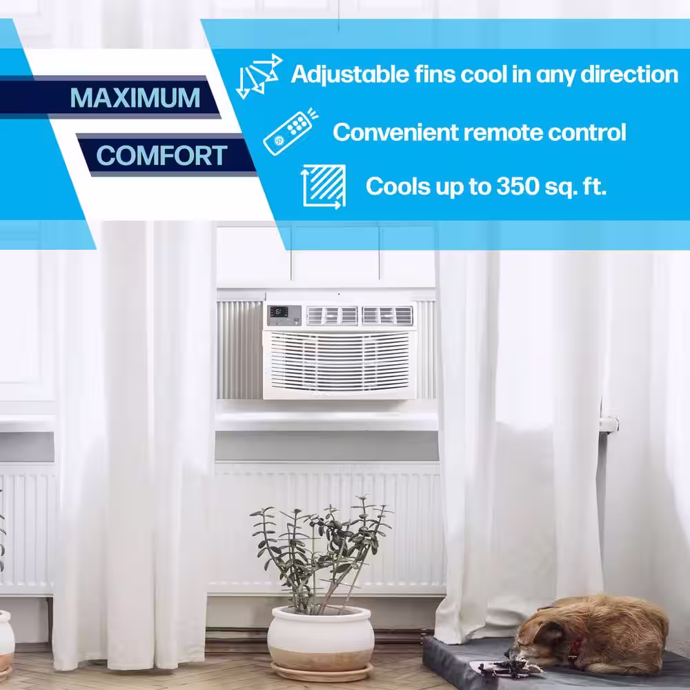 Arctic Wind 8,000 BTU Window Air Conditioner with Remote Control in White