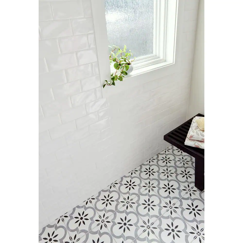 MSI Whisper White 3 in. x 6 in. Glossy Ceramic Subway Wall Tile (1 sq. ft./Case)