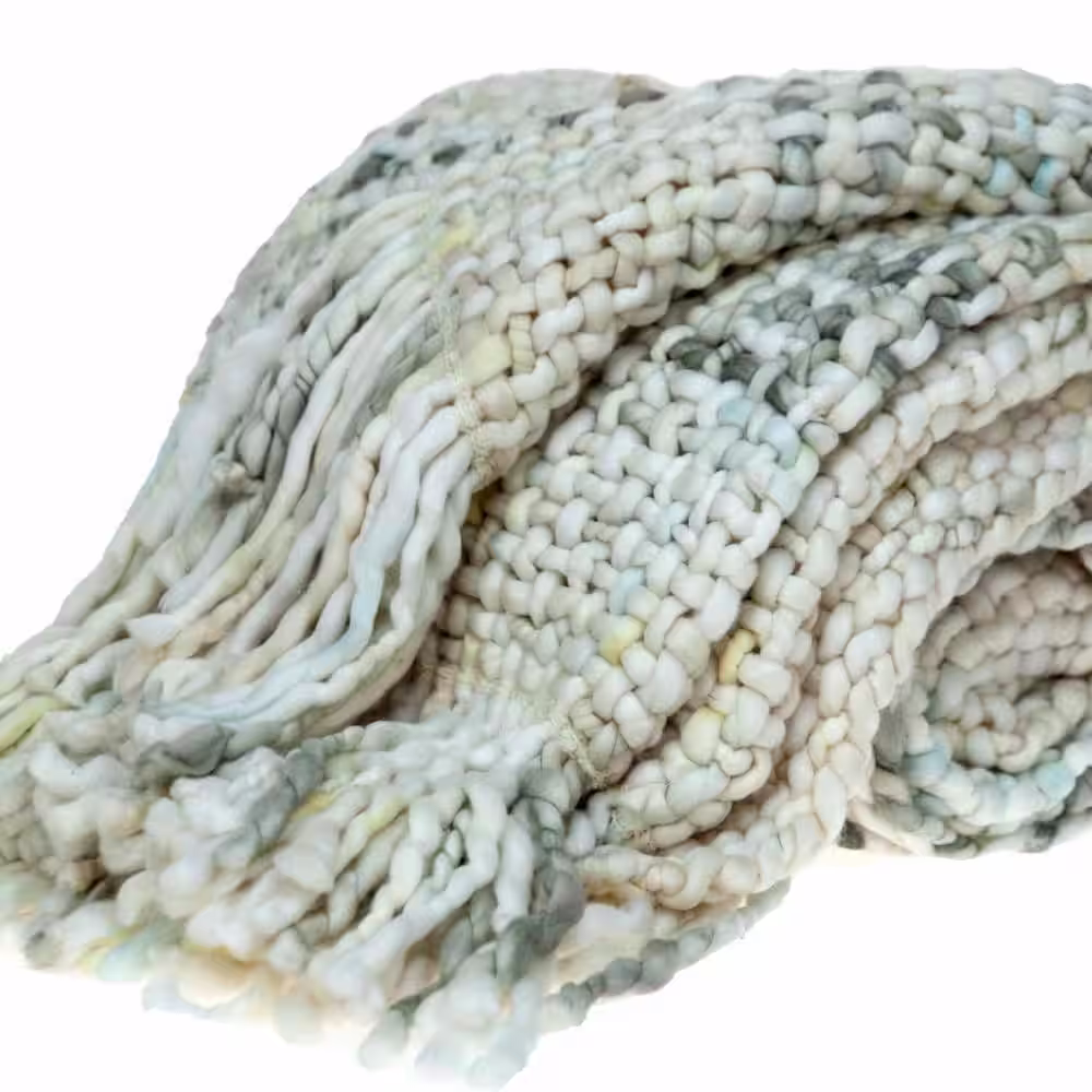HomeRoots Jordan White Acrylic Throw Blanket