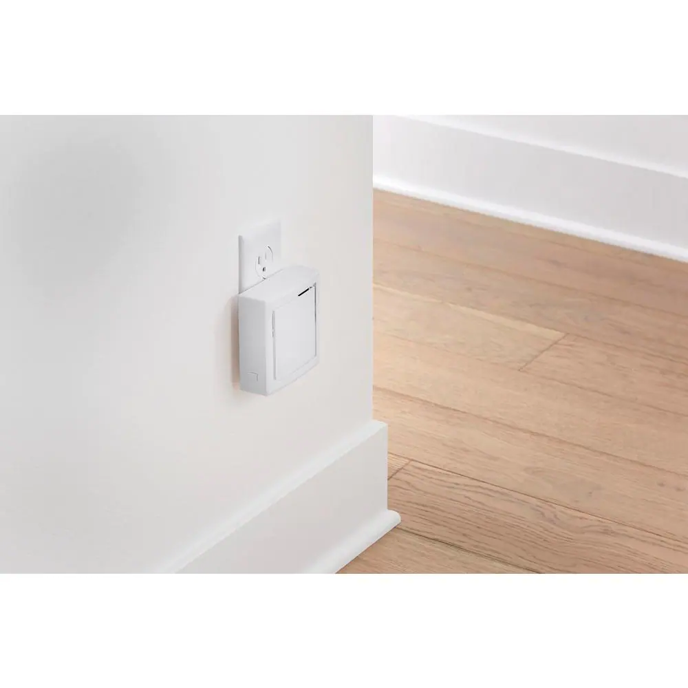 Hampton Bay Wireless Plug-In Doorbell Kit with 2 Wireless Push Buttons, White