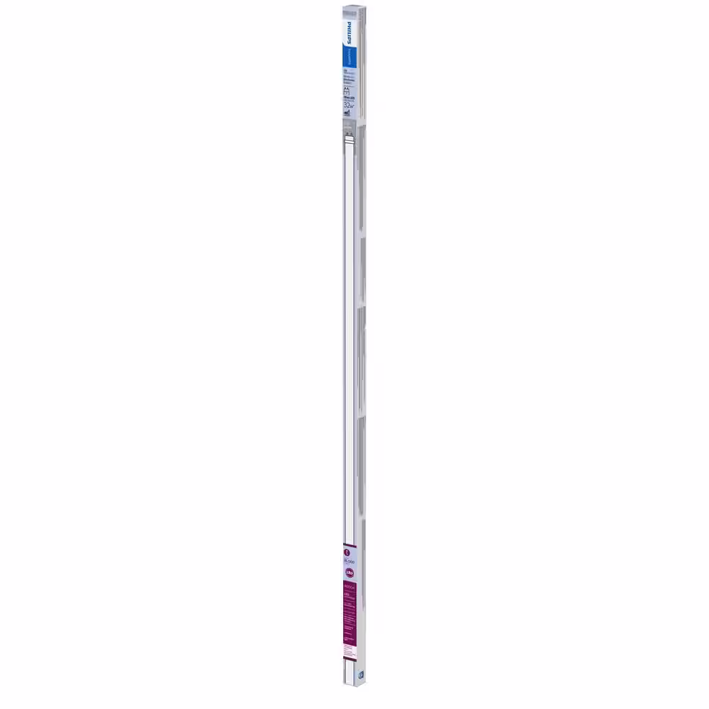 Philips 32W Equivalent 4 ft. Linear T8 Type A Instant Fit Cool White LED Tube Light Bulb (4000K) (10-Pack)