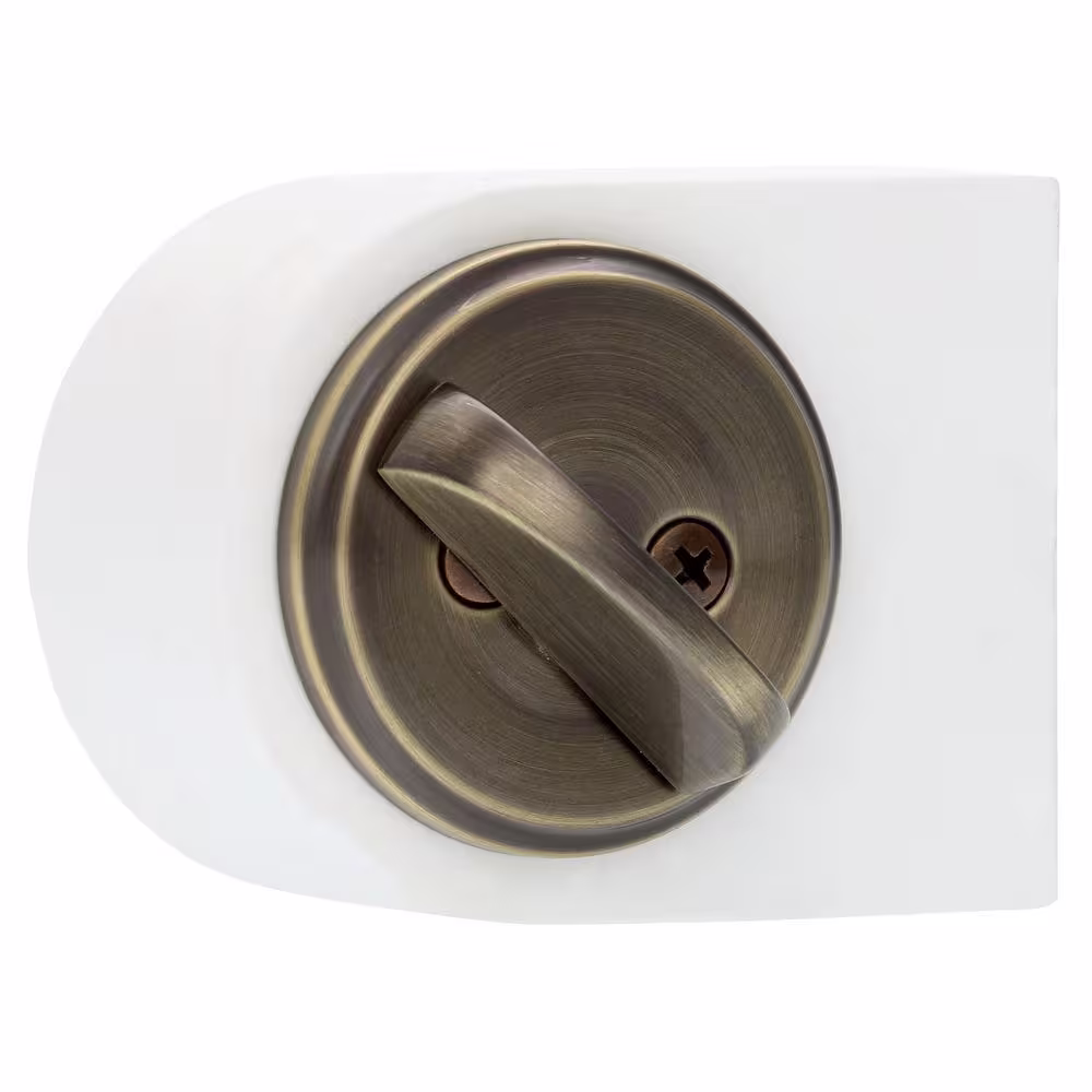 Schlage B62 Series Antique Brass Double Cylinder Deadbolt Certified Highest for Security and Durability