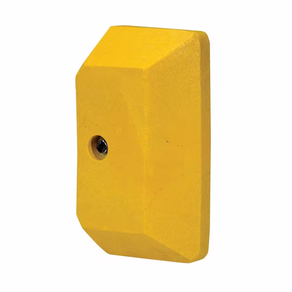 Vestil Guard Rail System Yellow Plastic End Cap