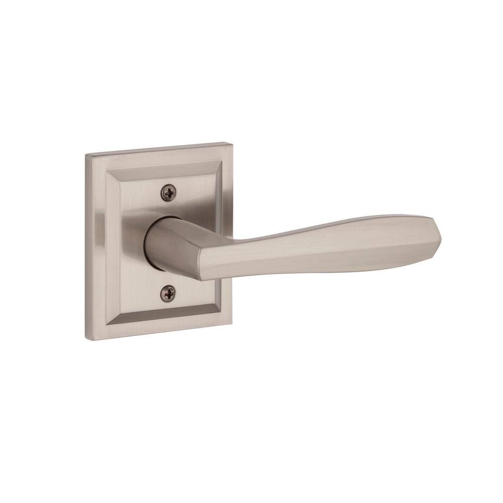 Baldwin Torrey Satin Nickel Low Profile Rose Half-Dummy Door Lever