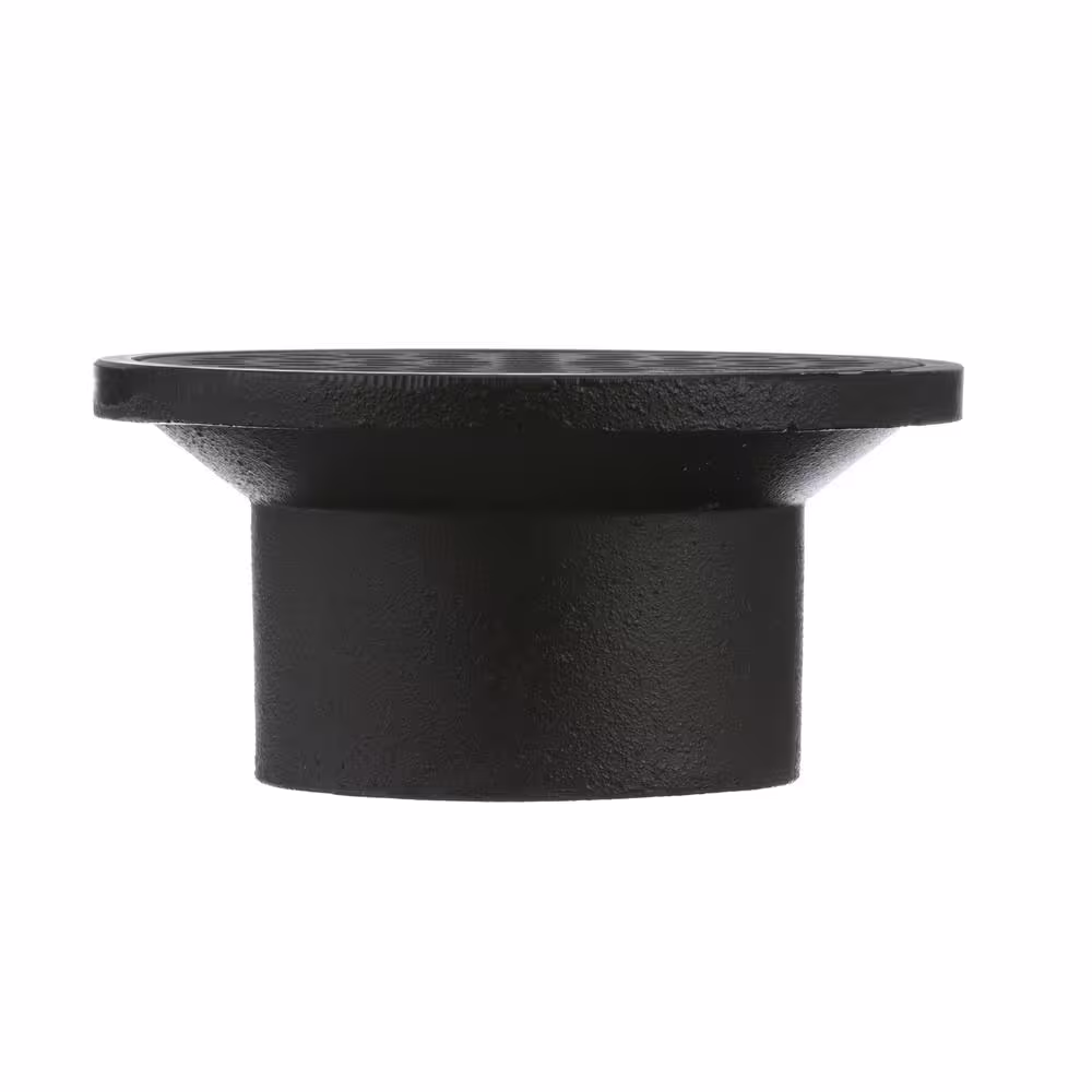 Oatey St. Louis Style 3 in. Round Black Cast Iron Floor Drain