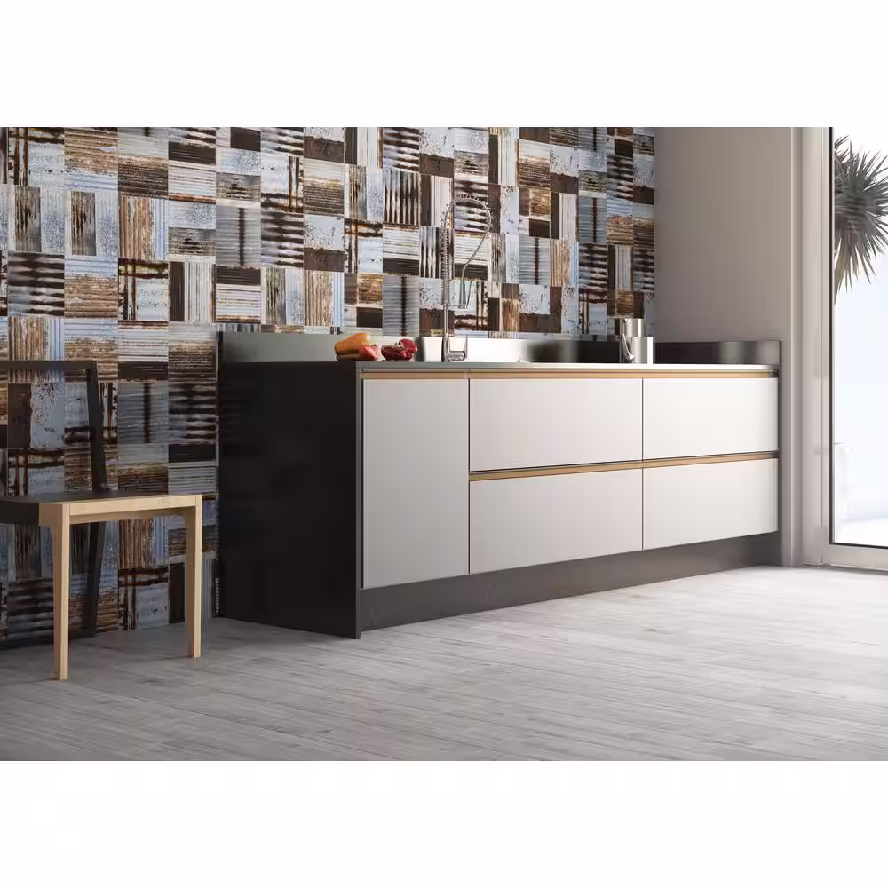 ELIANE Safari Glacier 8 in. x 36 in. Glazed Porcelain Floor and Wall Tile (11.52 sq. ft./case)