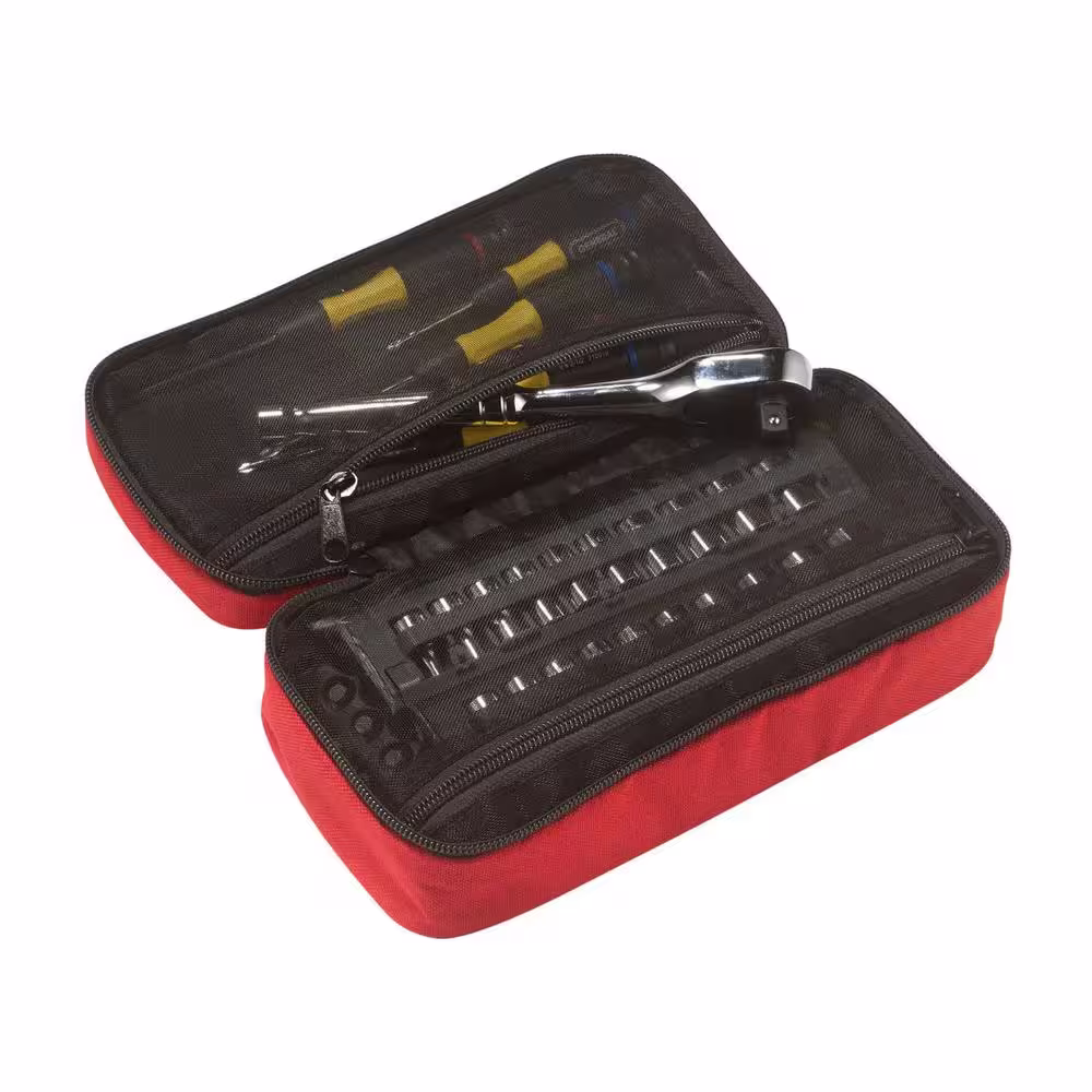 Ergodyne Arsenal 2-Compartment Midsize Small Parts Organizer, Red
