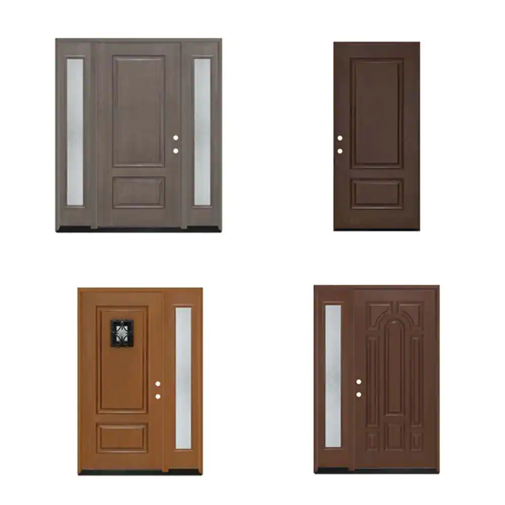Steves & Sons Regency Textured Panel Customizable Fiberglass Door Collection